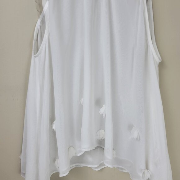 Free People Sheer High Neck Floral Tank Top - Picture 3 of 13